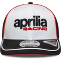 vit-och-svart-kurvad-keps-snapback-9seventy-stretch-snap-aprilia-piaggio-fran-new-era