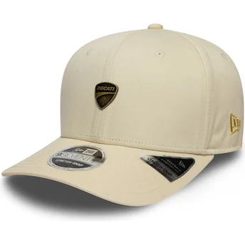 Beige gebogene Snapback-Kappe 9SEVENTY Stretch Snap Seasonal von Ducati Motor MotoGP von New Era