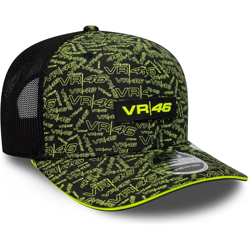 svart-och-gul-trucker-keps-9seventy-stretch-snap-all-over-print-valentino-rossi-vr46-motogp-fran-new-era