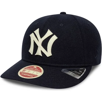Marinblå böjd keps justerbar 9FIFTY Retro Crown Heritage Series från New York Yankees MLB av New Era