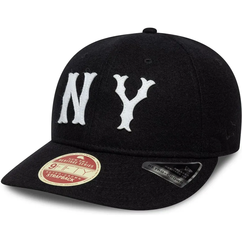 gorra-curva-negra-ajustable-9fifty-retro-crown-heritage-series-de-new-york-highlanders-mlb-de-new-era