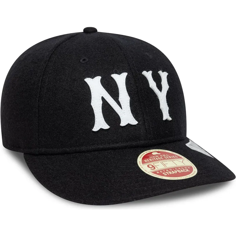 casquette-courbee-noire-ajustable-9fifty-retro-crown-heritage-series-new-york-highlanders-mlb-new-era
