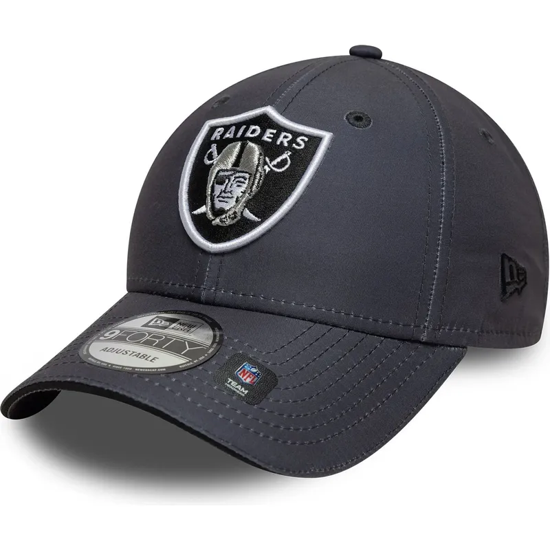 gorra-curva-gris-ajustable-9forty-microfibre-de-las-vegas-raiders-nfl-de-new-era