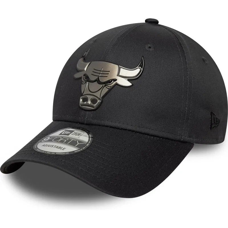 cappellino-curvo-grigio-snapback-9forty-metallic-di-chicago-bulls-nba-di-new-era