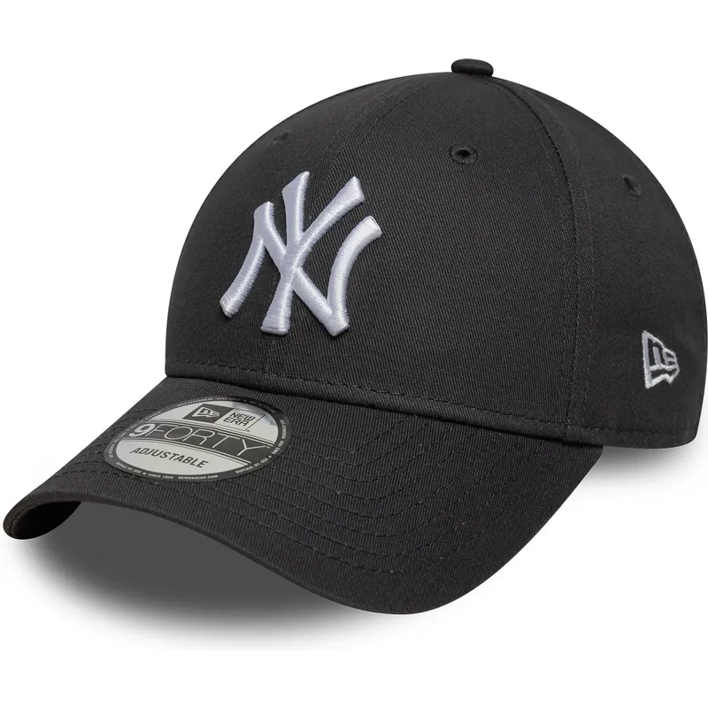 cappellino-curvo-grigio-regolabile-9forty-league-essential-dei-new-york-yankees-mlb-di-new-era