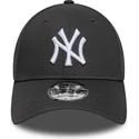 new-era-curved-brim-9forty-league-essential-new-york-yankees-mlb-grey-adjustable-cap