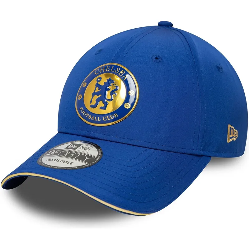 cappellino-curvo-blu-regolabile-9forty-retro-del-chelsea-football-club-premier-league-di-new-era