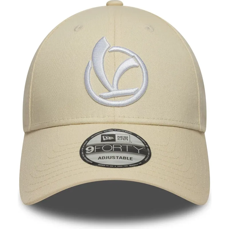 beige-verstellbare-curved-cap-9forty-essential-vespa-piaggio-von-new-era