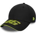 gorra-curva-negra-ajustable-9forty-recycled-stripe-de-valentino-rossi-vr46-motogp-de-new-era