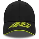 new-era-curved-brim-9forty-recycled-stripe-valentino-rossi-vr46-motogp-black-adjustable-cap