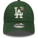 cappellino-con-visiera-curva-verde-regolabile-9forty-fruit-icon-dei-los-angeles-dodgers-mlb-di-new-era