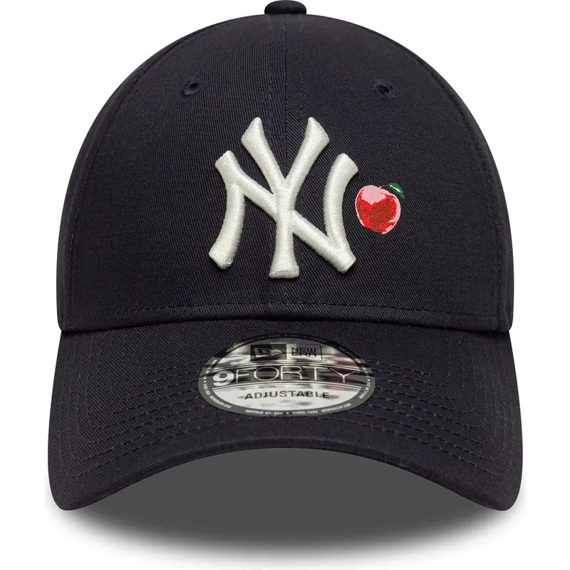 gorra-curva-azul-marino-ajustable-9forty-fruit-icon-de-new-york-yankees-mlb-de-new-era