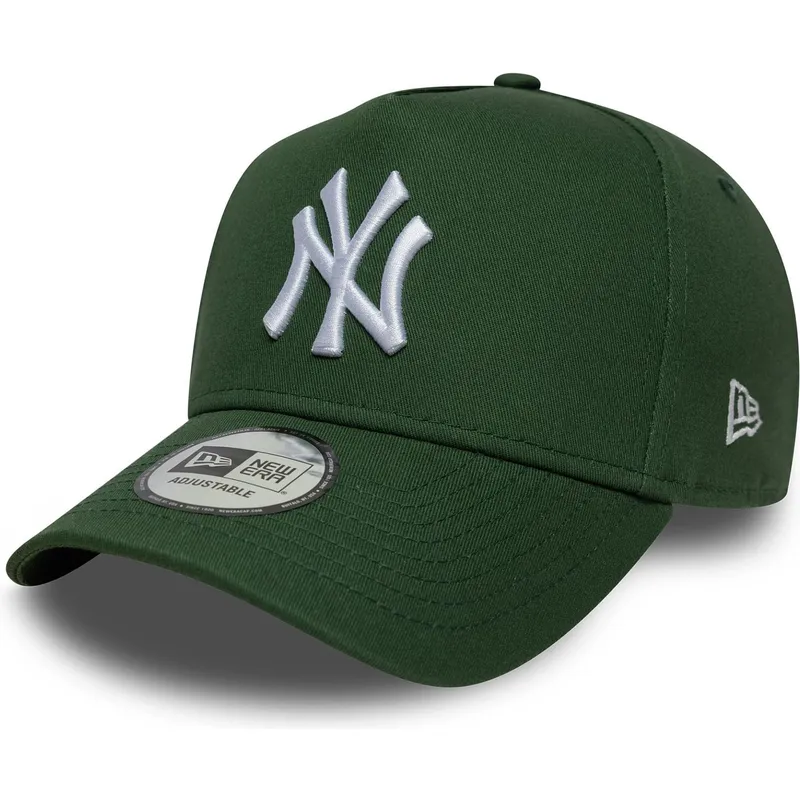 gron-kurvad-keps-snapback-9forty-e-frame-league-essential-fran-new-york-yankees-mlb-av-new-era