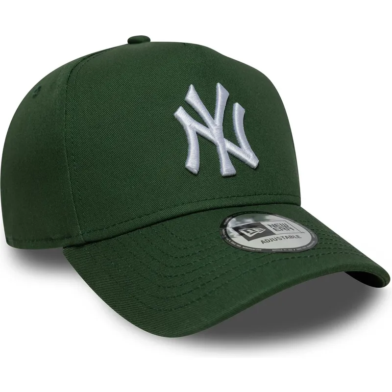 cappellino-curvo-verde-snapback-9forty-e-frame-league-essential-dei-new-york-yankees-mlb-di-new-era