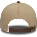 cappellino-curvo-marrone-regolabile-9forty-e-frame-patch-suede-di-new-era