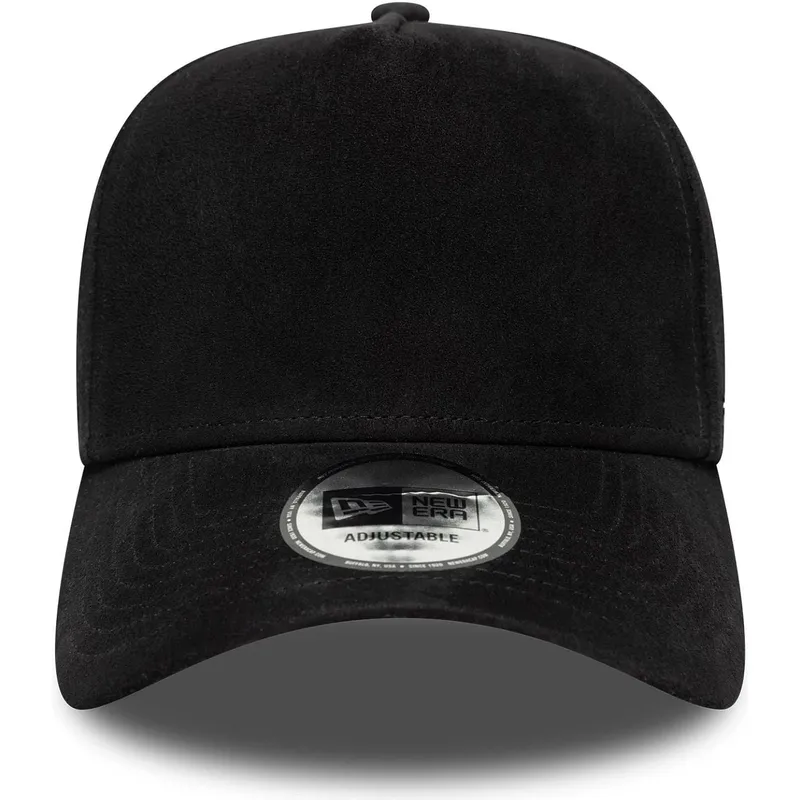 gorra-curva-negra-ajustable-9forty-e-frame-img-suede-de-new-era