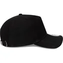new-era-curved-brim-9forty-e-frame-img-suede-black-adjustable-cap