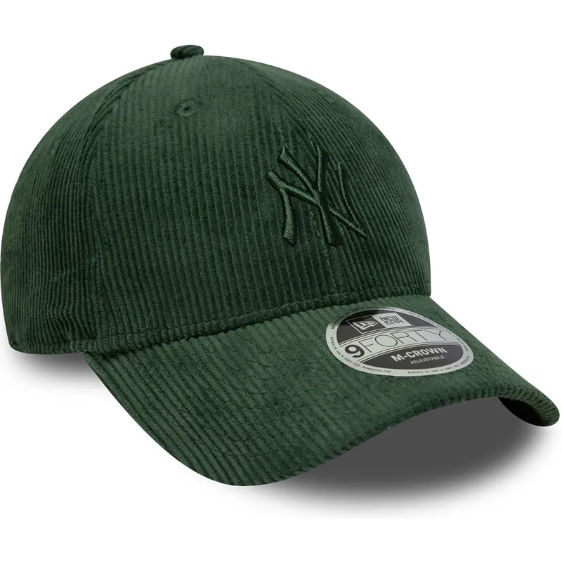gorra-curva-verde-ajustable-con-logo-verde-9forty-m-crown-cord-de-new-york-yankees-mlb-de-new-era
