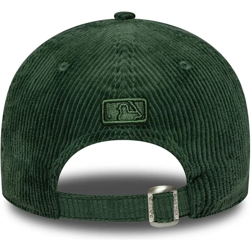 cappellino-curvo-verde-regolabile-con-logo-verde-9forty-m-crown-cord-dei-new-york-yankees-mlb-di-new-era