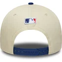 cappellino-curvo-beige-e-blu-snapback-9forty-m-crown-dei-los-angeles-dodgers-mlb-di-new-era