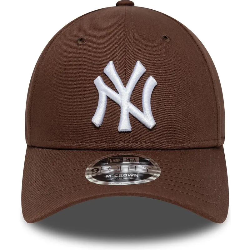 brun-kurvad-keps-snapback-9forty-m-crown-fran-new-york-yankees-mlb-av-new-era