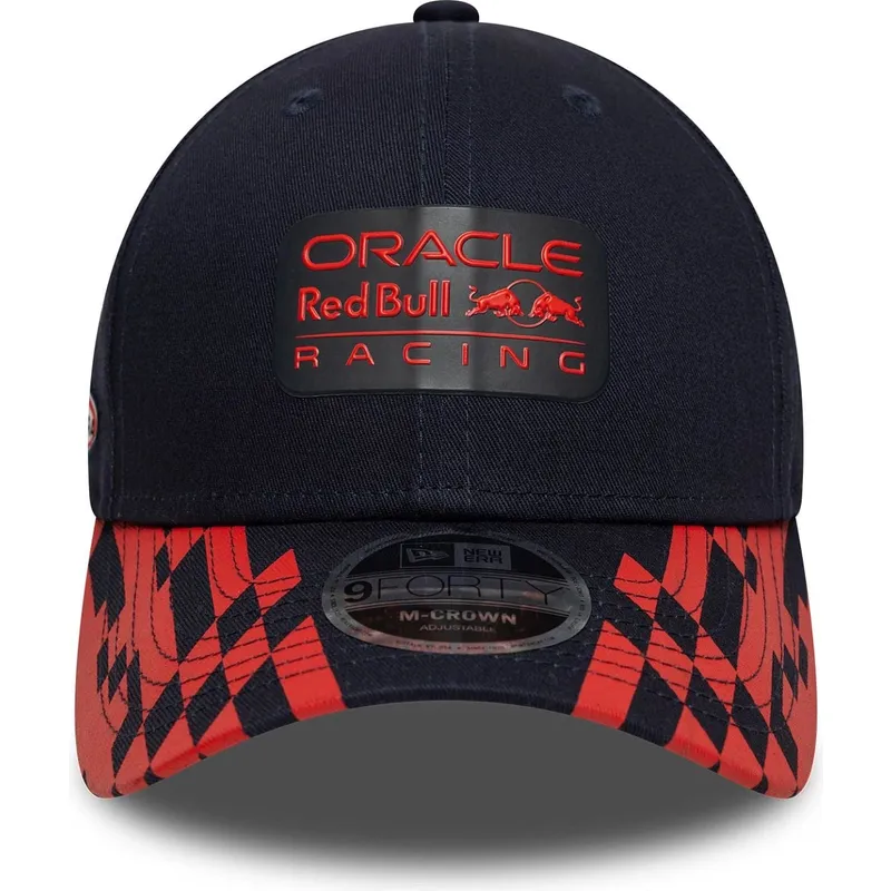 casquette-courbee-bleue-marine-et-rouge-snapback-9forty-m-crown-visor-print-red-bull-racing-formula-1-new-era
