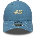 cappellino-visiera-curva-blu-snapback-9forty-m-crown-denim-di-valentino-rossi-vr46-motogp-di-new-era