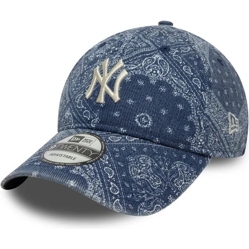 gorra-curva-azul-ajustable-9twenty-washed-paisley-de-new-york-yankees-mlb-de-new-era