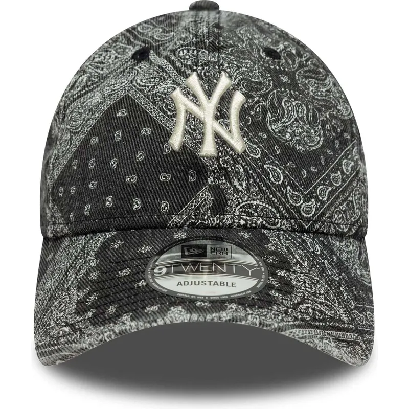cappellino-curvo-nero-regolabile-9twenty-washed-paisley-dei-new-york-yankees-mlb-di-new-era