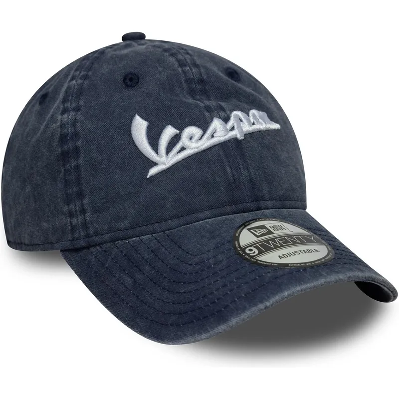 cappellino-curvo-blu-regolabile-9twenty-washed-di-vespa-piaggio-di-new-era