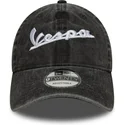 cappellino-curvo-nero-regolabile-9twenty-washed-di-vespa-piaggio-di-new-era