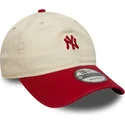 bojd-beige-och-rod-justerbar-keps-9twenty-mini-washed-new-york-yankees-mlb-fran-new-era