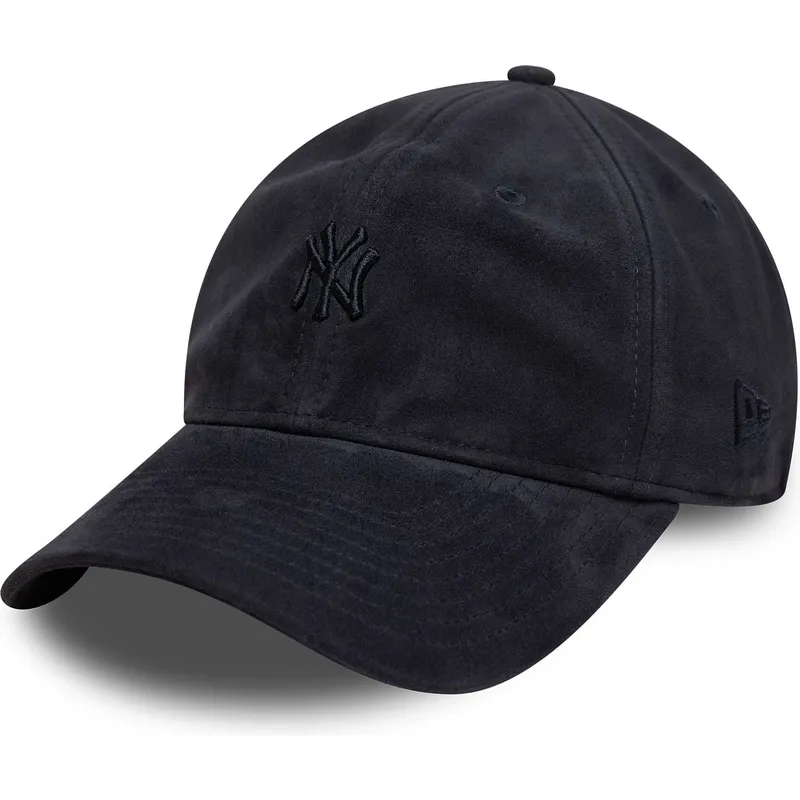 cappellino-curvo-blu-navy-regolabile-con-logo-blu-navy-9twenty-suede-di-new-york-yankees-mlb-di-new-era