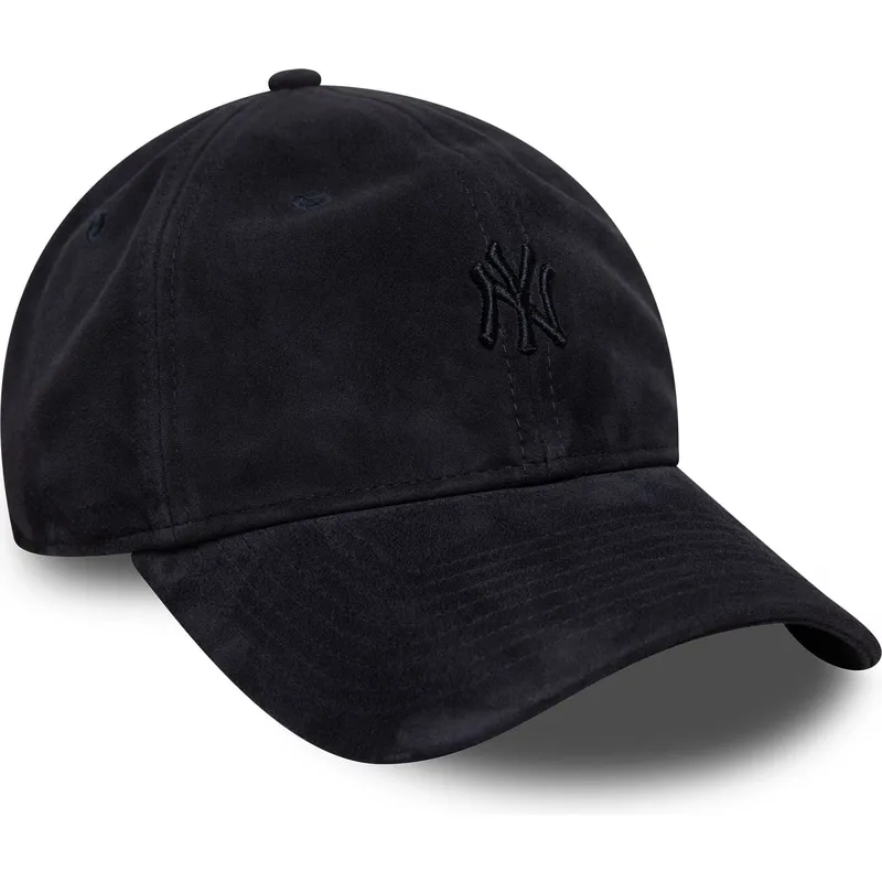 gorra-curva-azul-marino-ajustable-con-logo-azul-marino-9twenty-suede-de-new-york-yankees-mlb-de-new-era