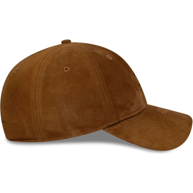new-era-curved-brim-brown-logo-9twenty-suede-new-york-yankees-mlb-brown-adjustable-cap