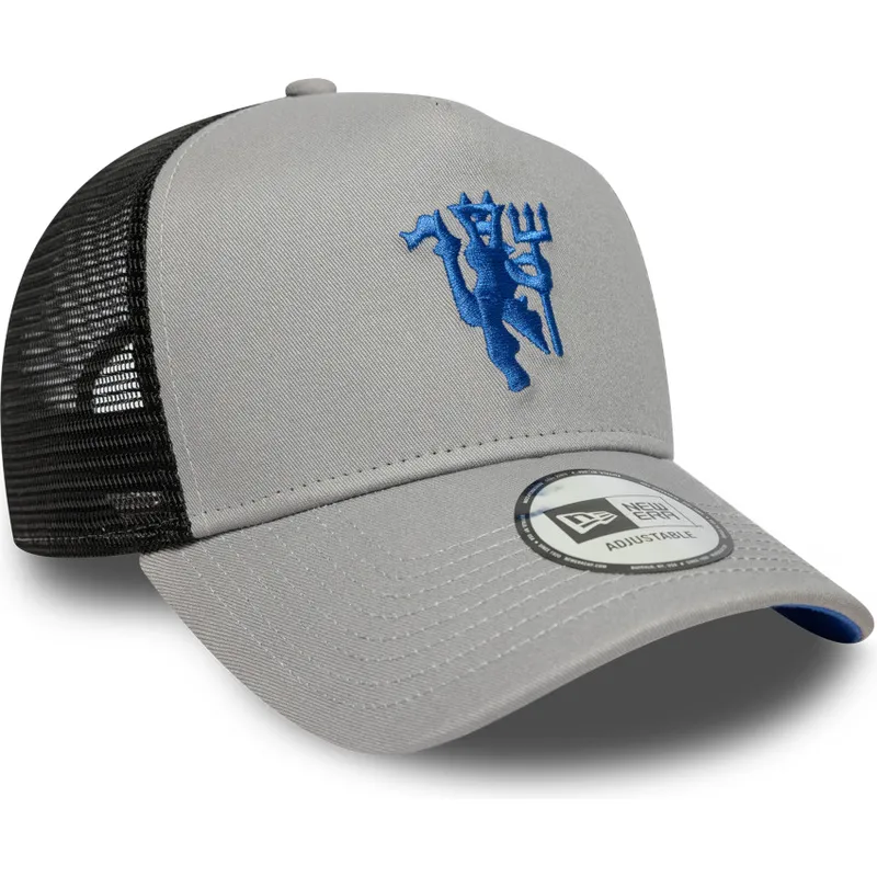 casquette-trucker-grise-et-noire-a-frame-seasonal-manchester-united-football-club-premier-league-new-era