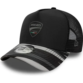 Casquette trucker noire E Frame Print Ducati Motor MotoGP New Era