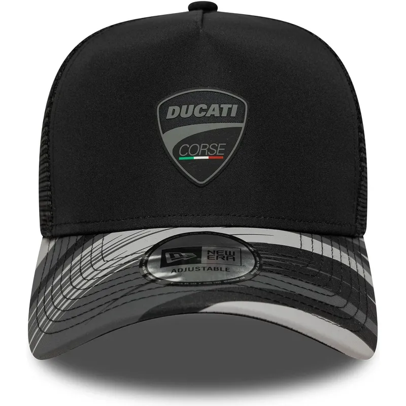 casquette-trucker-noire-e-frame-print-ducati-motor-motogp-new-era