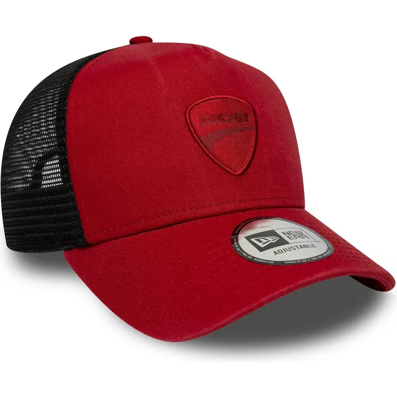 cappellino-trucker-rosso-e-frame-seasonal-di-ducati-motor-motogp-di-new-era