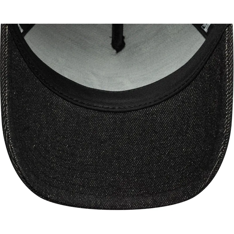 svart-bojd-keps-snapback-e-frame-laser-etch-denim-fran-valentino-rossi-vr46-motogp-av-new-era