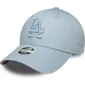 gorra-curva-azul-claro-ajustable-con-logo-azul-para-mujer-9forty-metallic-logo-de-los-angeles-dodgers-mlb-de-new-era