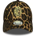 new-era-curved-brim-women-9forty-ac-milan-serie-a-leopard-adjustable-cap