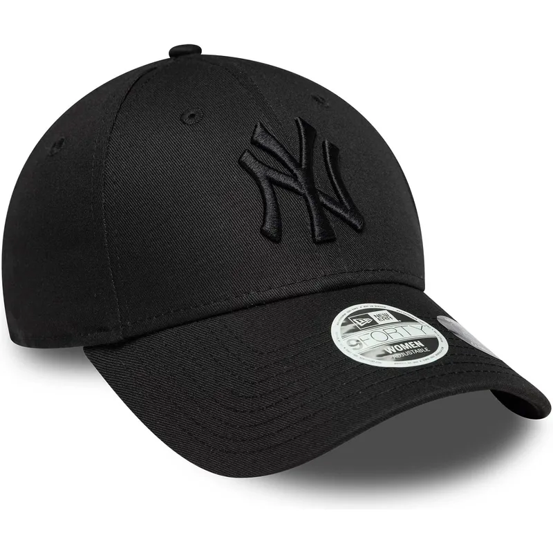 cappellino-curvo-nero-regolabile-con-logo-nero-da-donna-9forty-bow-back-dei-new-york-yankees-mlb-di-new-era
