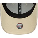 bezowa-regulowana-czapka-z-daszkiem-z-bezowym-logo-dla-kobiet-9forty-m-crown-pastel-cord-los-angeles-dodgers-mlb-new-era