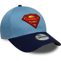 cappellino-curvo-blu-regolabile-per-bambino-9forty-di-superman-dc-comics-di-new-era