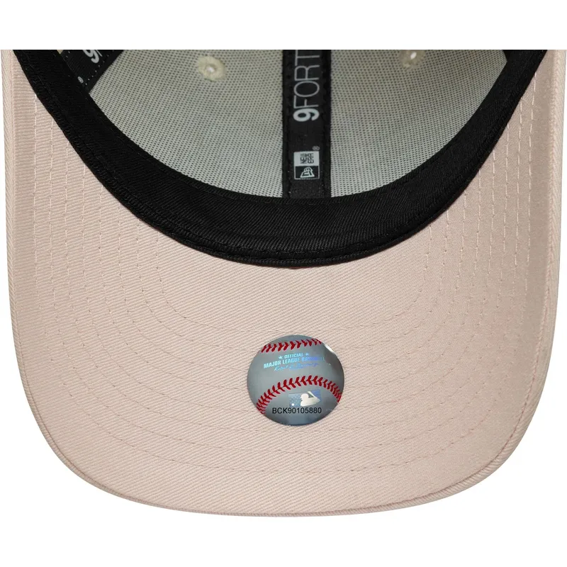 bojd-beige-och-rosa-justerbar-keps-for-barn-9forty-league-essential-los-angeles-dodgers-mlb-fran-new-era