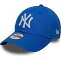 casquette-courbee-bleue-ajustable-pour-enfant-9forty-league-essential-new-york-yankees-mlb-new-era