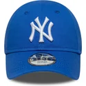gebogene-blaue-verstellbare-kappe-fur-kleinkinder-9forty-league-essential-der-new-york-yankees-mlb-von-new-era