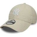 bojd-beige-justerbar-keps-9twenty-linen-new-york-yankees-mlb-fran-new-era