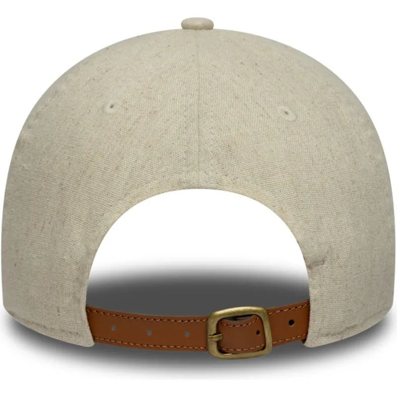 casquette-courbee-beige-ajustable-9twenty-linen-new-york-yankees-mlb-new-era